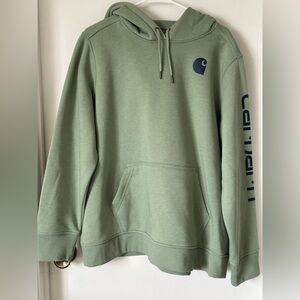 Carhartt women’s sage green hoodie 2X